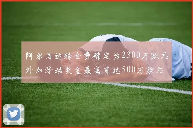 阿尔马达转会费确定为2300万欧元外加浮动奖金最高可达500万欧元
