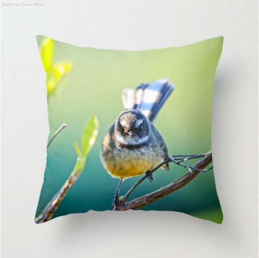 Nature Me Now - Fantail S6 Throw Pillow